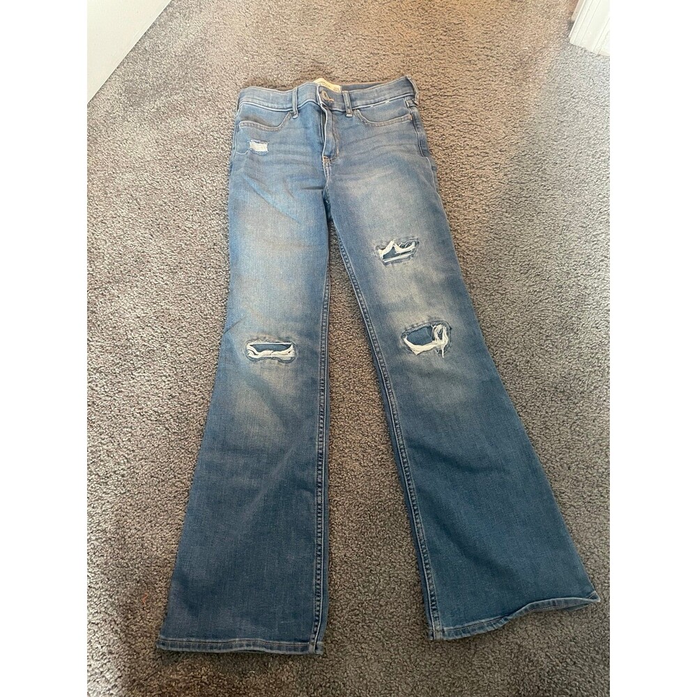 Abercrombie Kids High Rise Flare Jeans size Girls 11/12